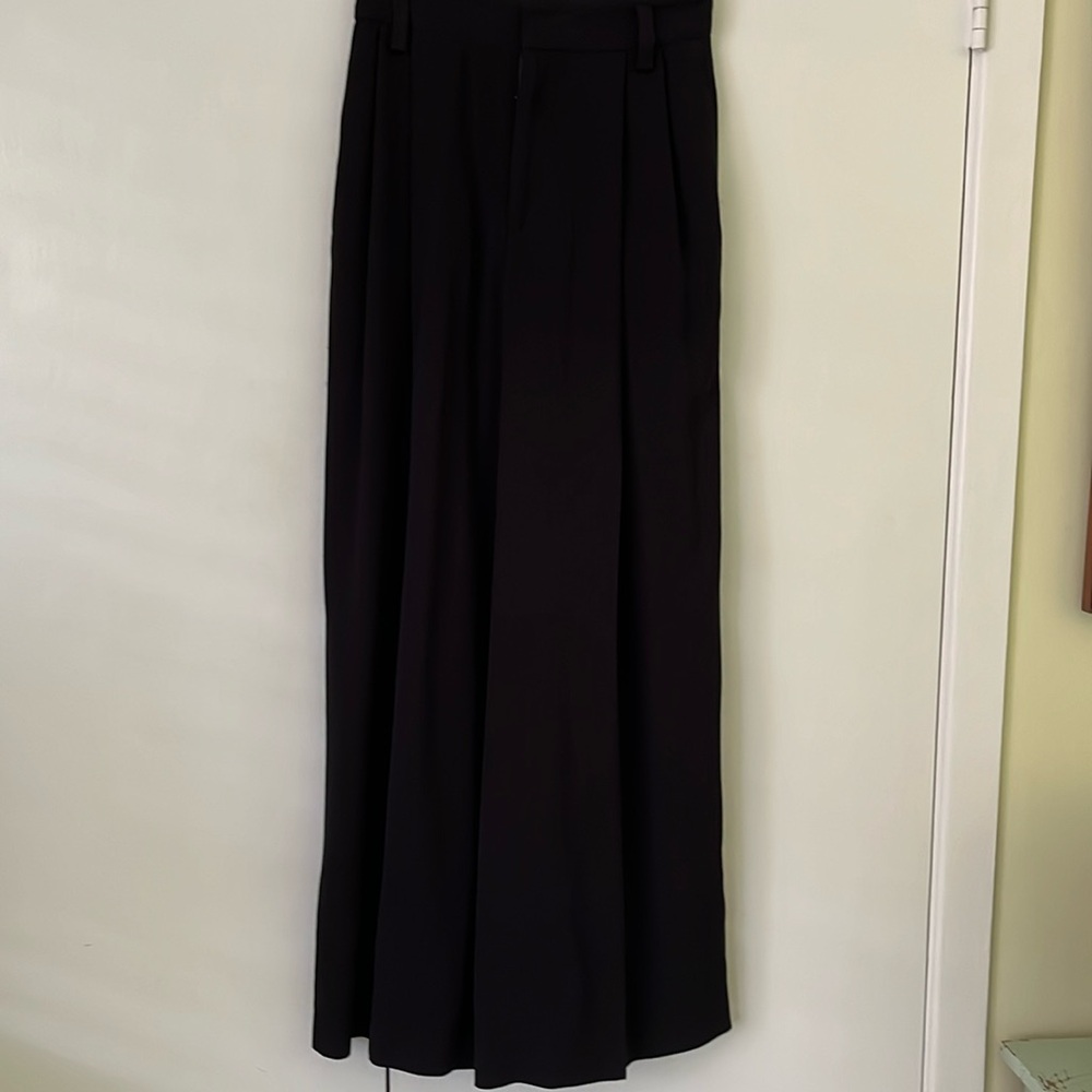 Black pants wide leg